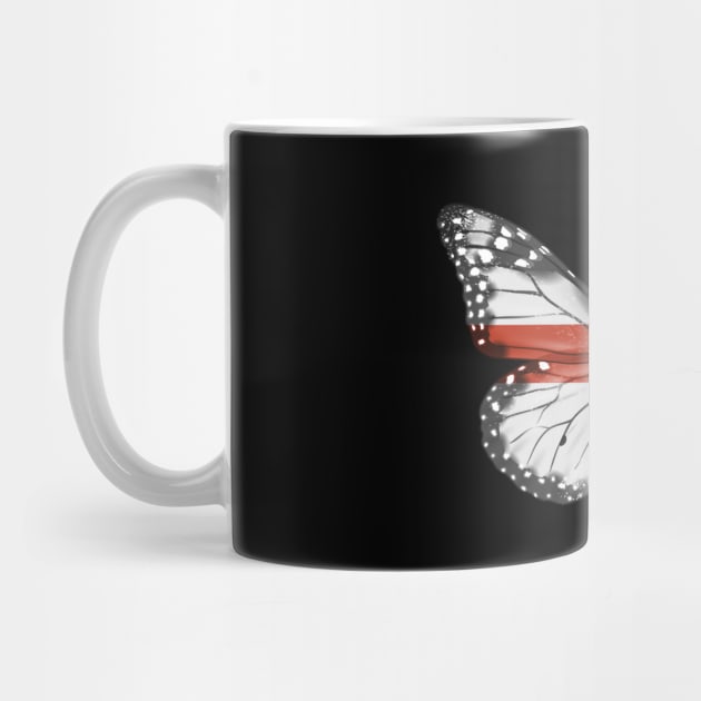 English Flag  Butterfly - Gift for English From England by Country Flags